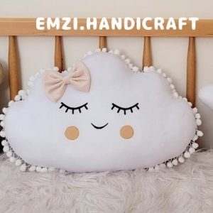 کوسن ابر پوم پوم دار
